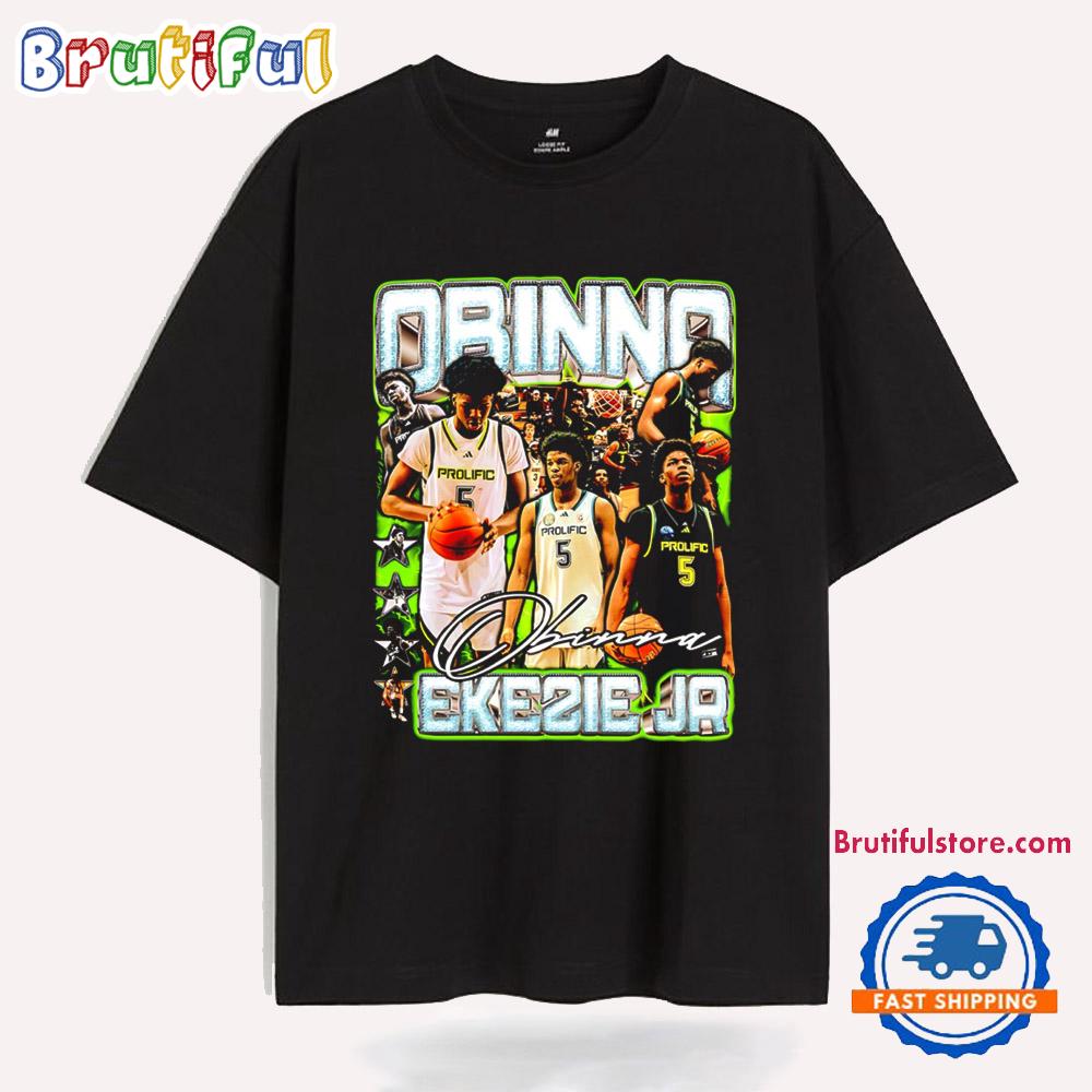 Obinna Ekezie Jr Prolific Basketball Player Collage T Shirt