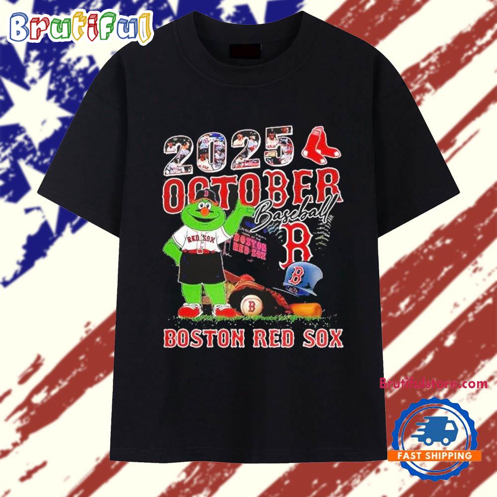 October Baseball Boston Red Sox Mascot 2025 T Shirt