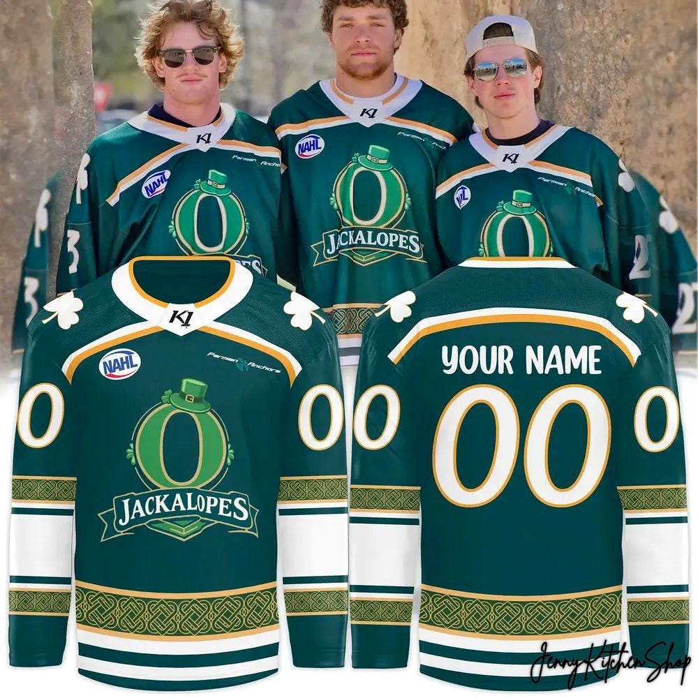 Odessa Jackalopes St. Patrick’s Day 2026 Special Hockey Jersey