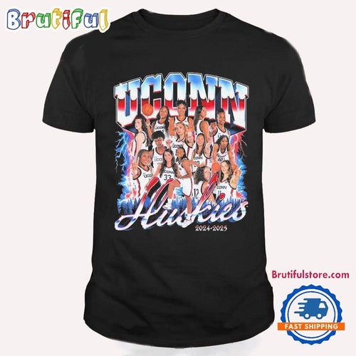 Official] UConn Huskies Women’s Basketball 2024-’25 Team T Shirt
