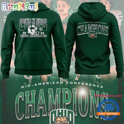 Ohio Bobcats Football Special Edition 2024 MAC Champions Hoodie T-Shirt