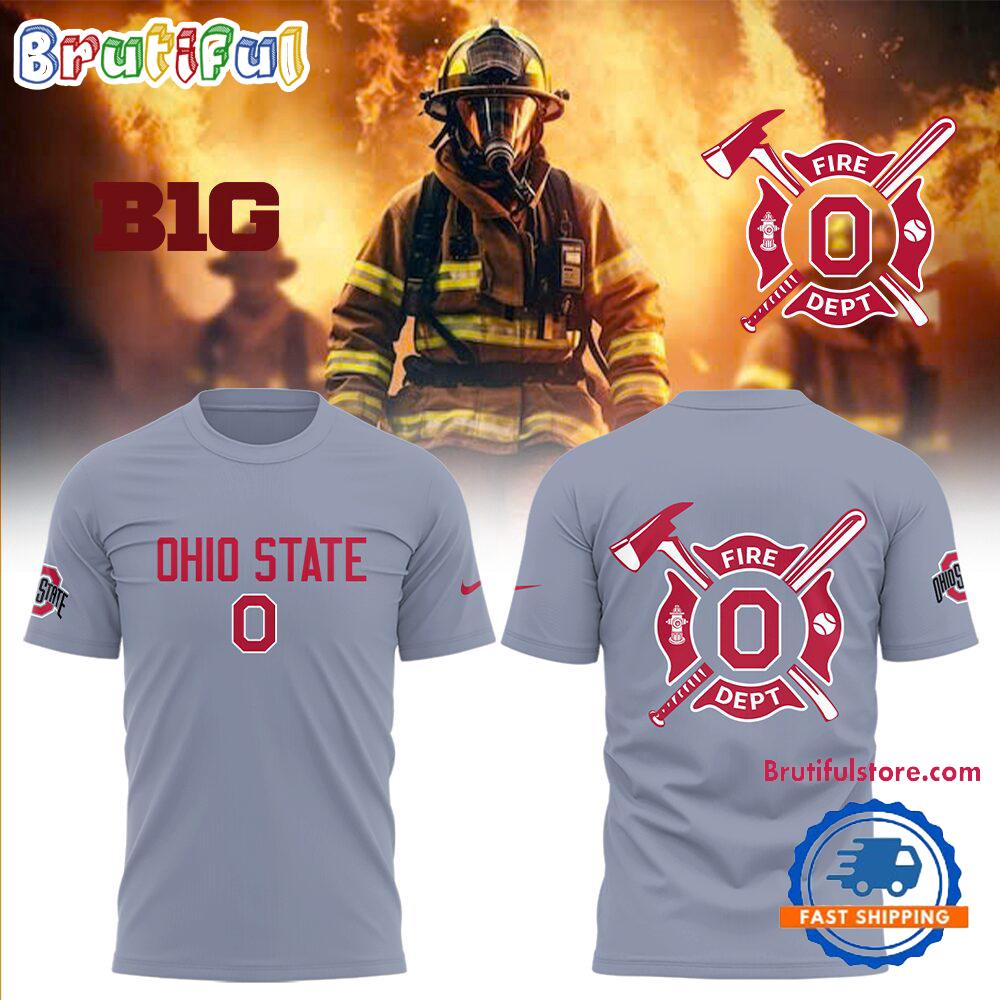 Ohio State Baseball x Firefighter Appreciation Night 3D Print Hoodie T-Shirt