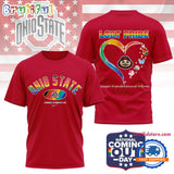 Ohio State Buckeyes 2025 NCAA National Coming Out Day LGBT Pride Unisex 3D Shirt