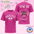 Ohio State Buckeyes 2025 NCAA Teacher Tackle Breast Cancer Unisex 3D Shirt