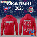 Ohio State Buckeyes Football NURSES NIGHT 2025 3D Hoodie