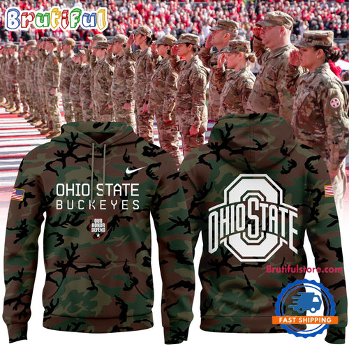 Ohio State Buckeyes Limited Edition 2024 Military Appreciation Hoodie
