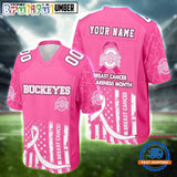 Ohio State Buckeyes NCAA Breast Cancer Awareness Month 2026 Football Jersey