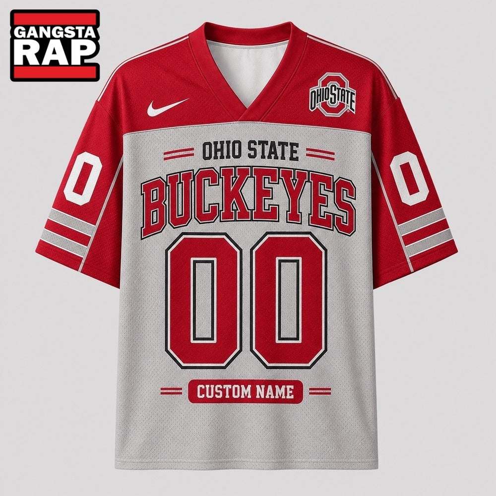 Ohio State Buckeyes NCAA College Team Pride Personalized Football jersey