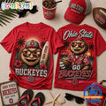 Ohio State Buckeyes NCAA Summer Tropical Mascot Unisex 3D Shirt