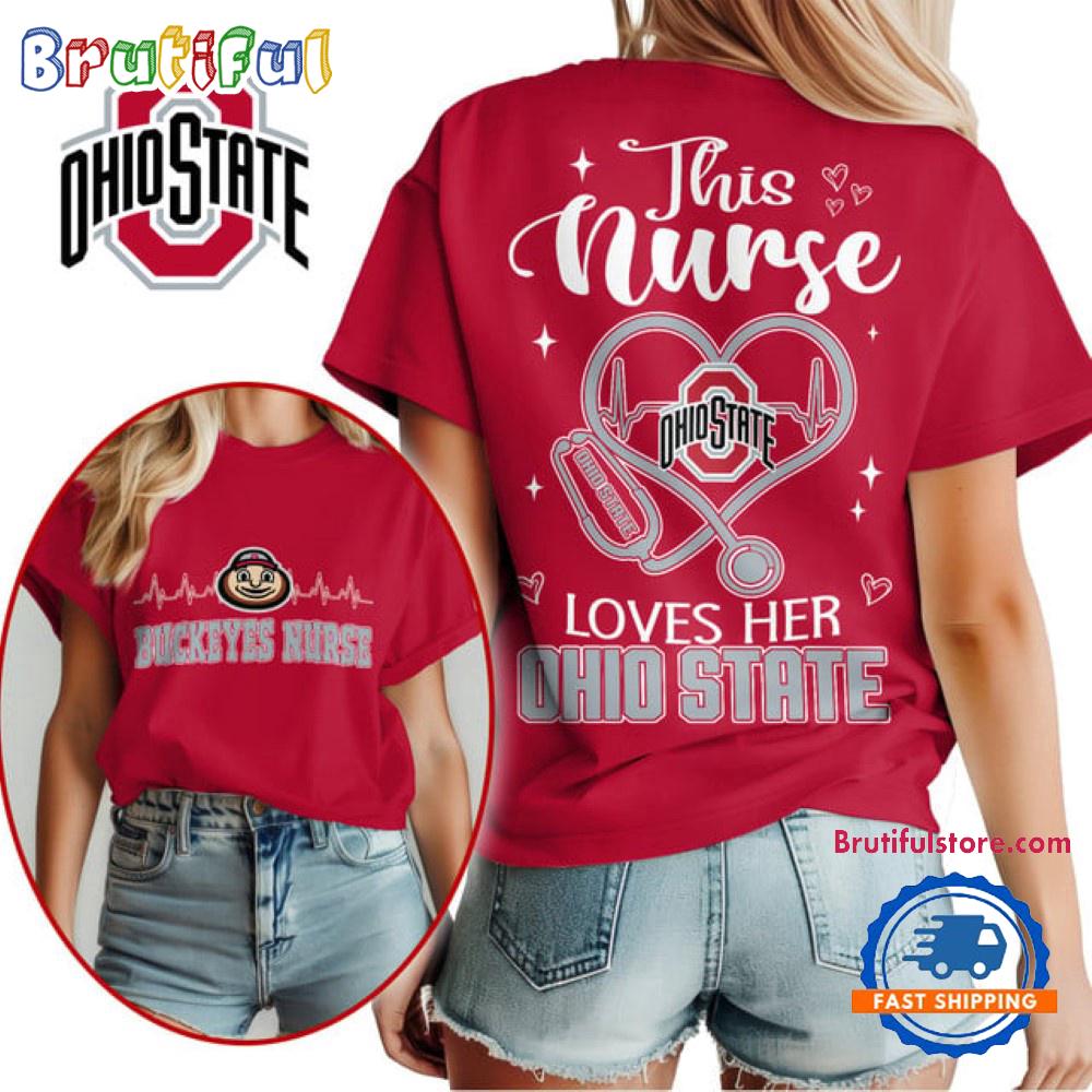 Ohio State Buckeyes Nurse Appreciation Month Unisex 3D Shirt