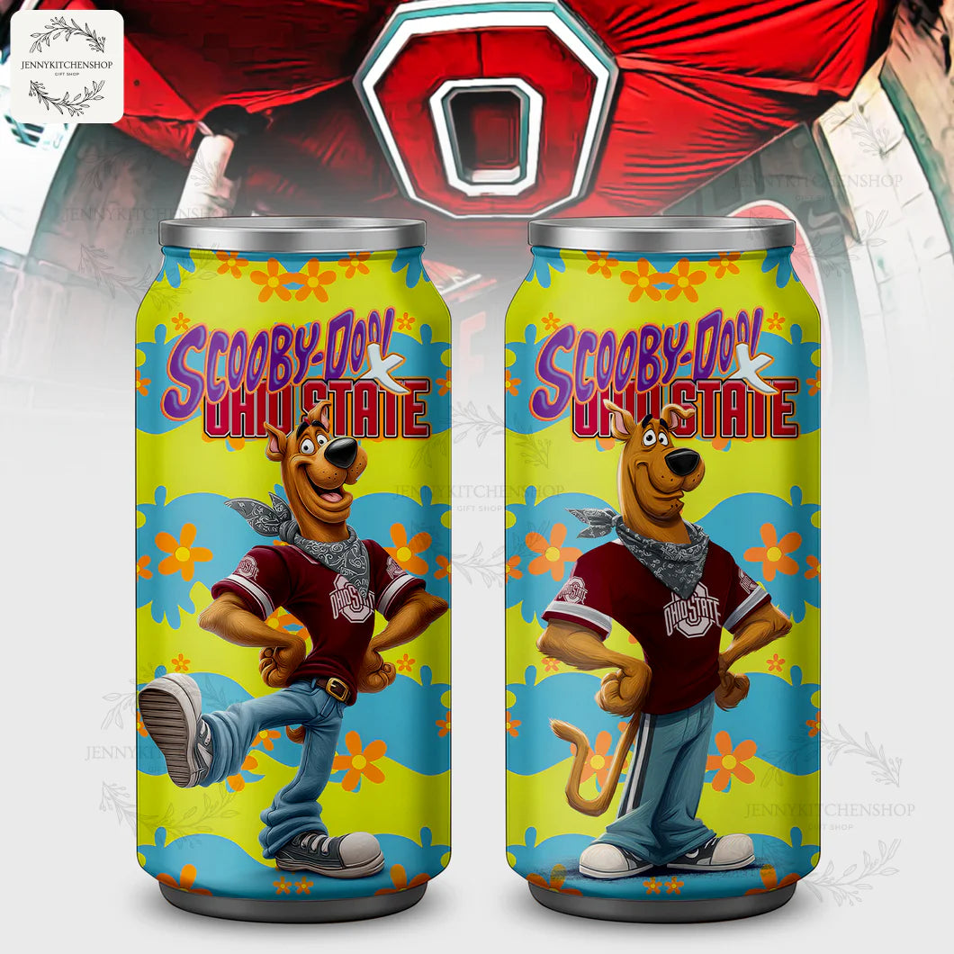 Ohio State Buckeyes x Scooby-Doo Custom Coca Tumbler