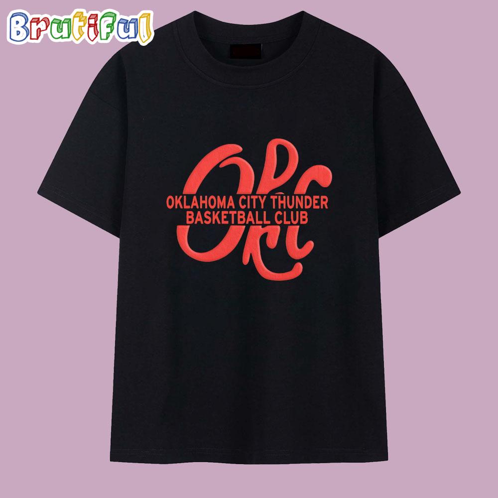 OKC Oklahoma City Thunder Basketball Club T Shirt