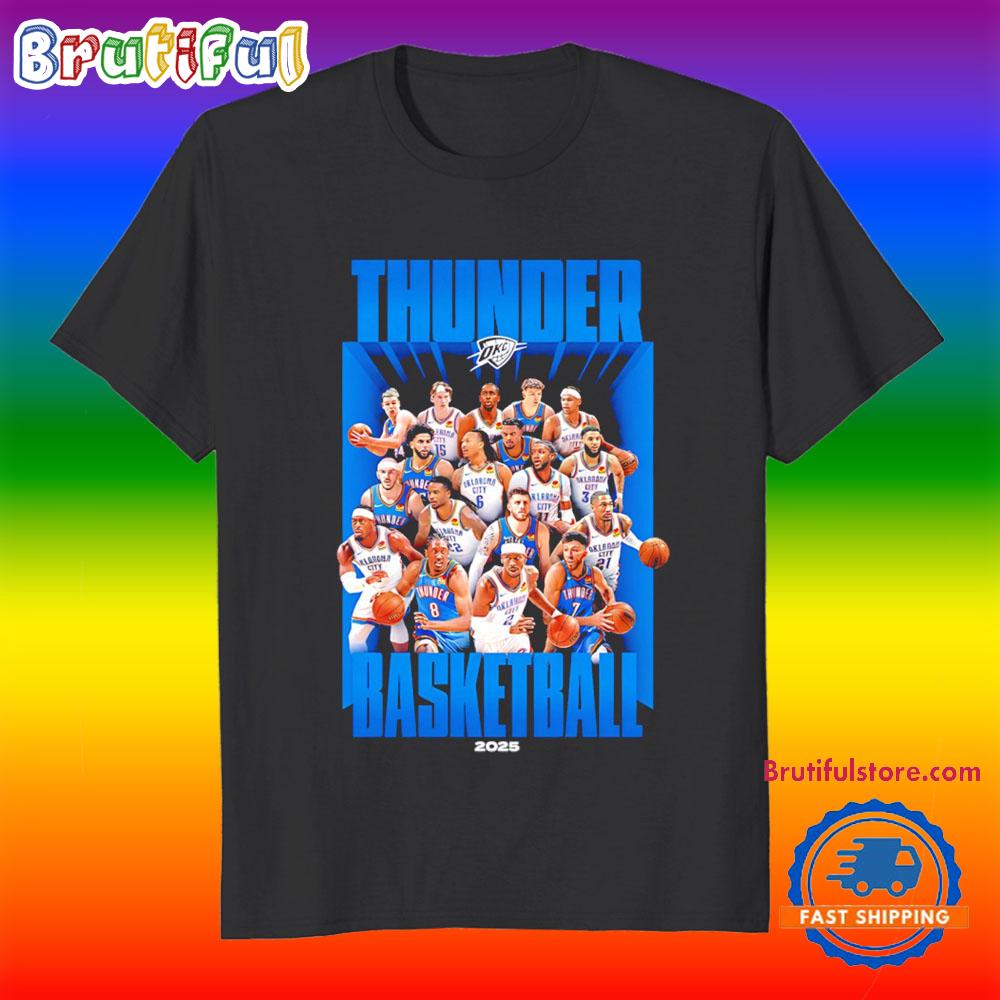 Okc Thunder 2024 2025 Playoffs Roster T Shirt
