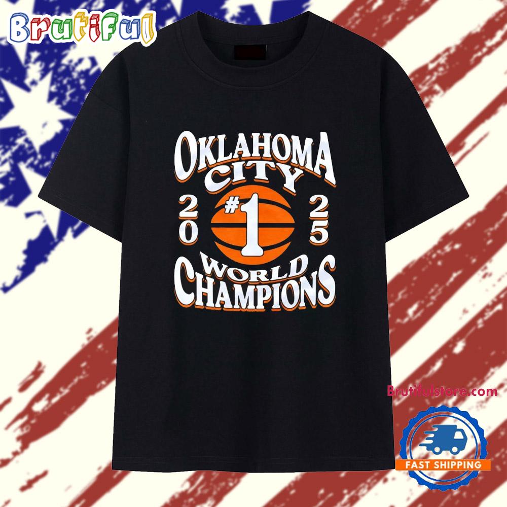 OKC Thunder 2025 World Champions Ball T Shirt