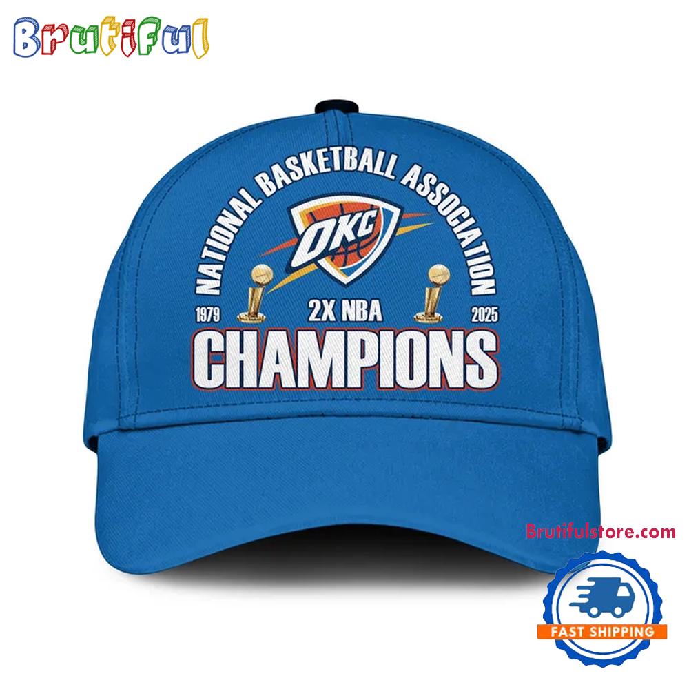 Oklahoma City Thunder 2025 NBA Champions Cap Hats