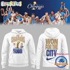Oklahoma City Thunder 2025 NBA Champions Confetti Locker Room White Hoodie T-Shirt