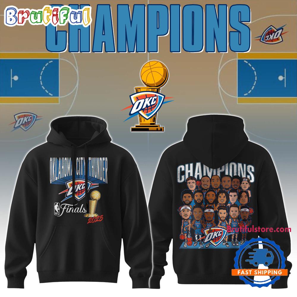 Oklahoma City Thunder 2025 NBA Final Team Graphic Hoodie T-Shirt