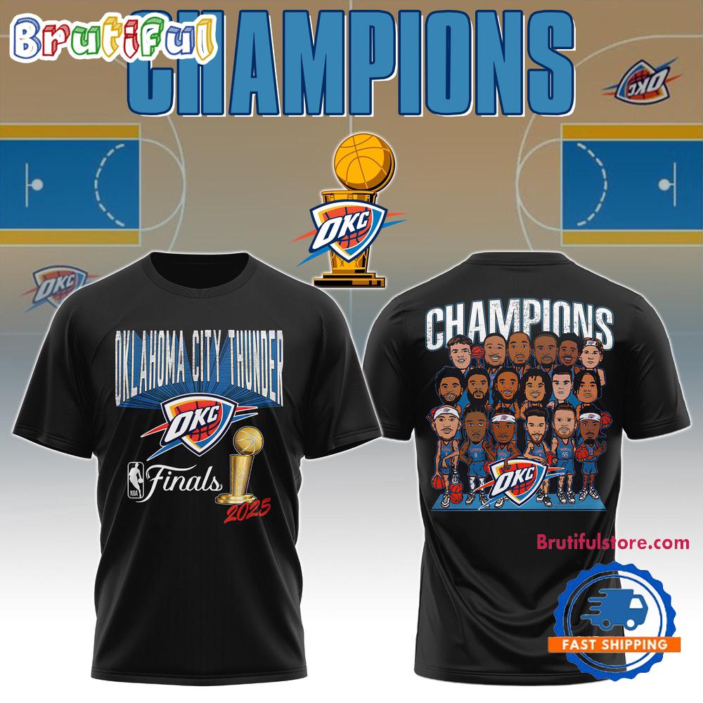 Oklahoma City Thunder 2025 NBA Final Team Graphic Hoodie T-Shirt