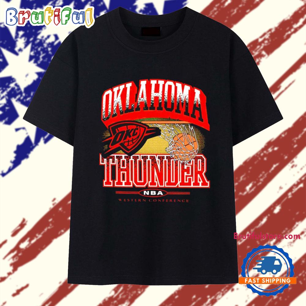 Oklahoma City Thunder 2025 NBA Western Conference Vintage T Shirt