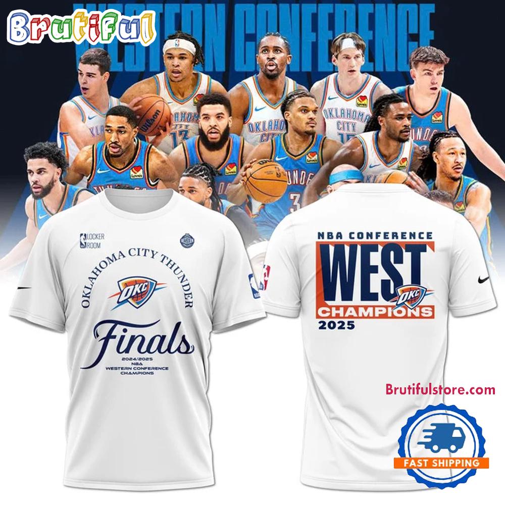 Oklahoma City Thunder 2025 Western Conference Champions Final Hoodie T-Shirt