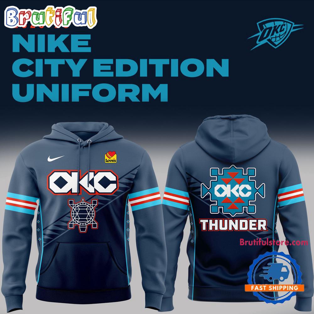 Oklahoma City Thunder 2025-26 NBA City Edition Hoodie