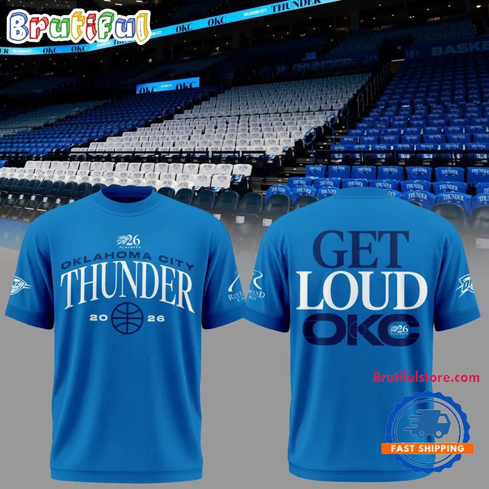 Oklahoma City Thunder Game 2 Of The Western Conference Finals 2026 Blue Hoodie T-Shirt