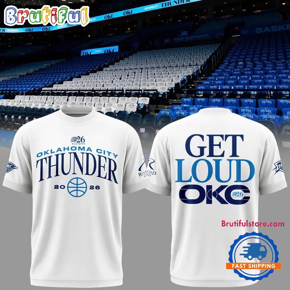 Oklahoma City Thunder Game 2 Of The Western Conference Finals 2026 White Hoodie T-Shirt