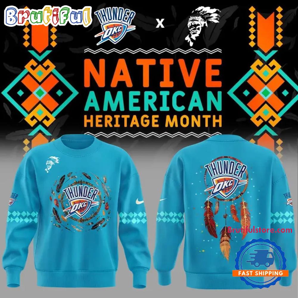 Oklahoma City Thunder Native American Heritage Month Limited Sweatshirt