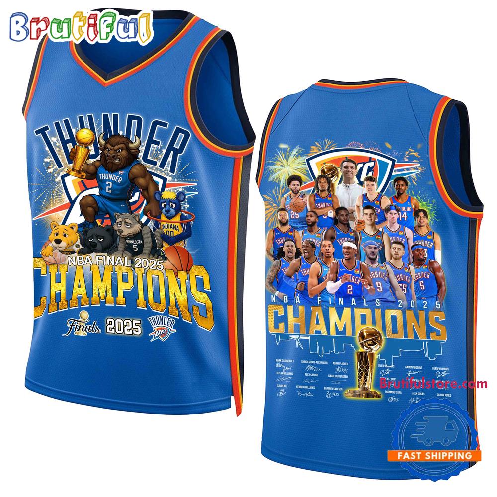 Oklahoma City Thunder NBA Champions Final Limited Edition 2025 Basketball Jersey