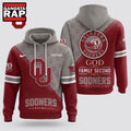 Oklahoma Sooners 2026 NCAA Personalized Faith Family Football Hoodie