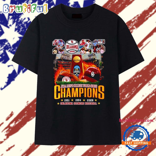 Oklahoma Sooners baseball 2026 NCAA Men’s College World Series Champions T Shirt