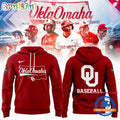 Oklahoma Sooners Baseball Omaha 2026 Men’s College World Series Red Hoodie T-Shirt