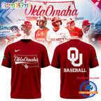 Oklahoma Sooners Baseball Omaha 2026 Men’s College World Series Red Hoodie T-Shirt