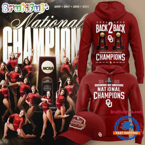 Oklahoma Sooners Champion 2026 NCAA Women’s Gymnastics National Champions 3D Printed Hoodie