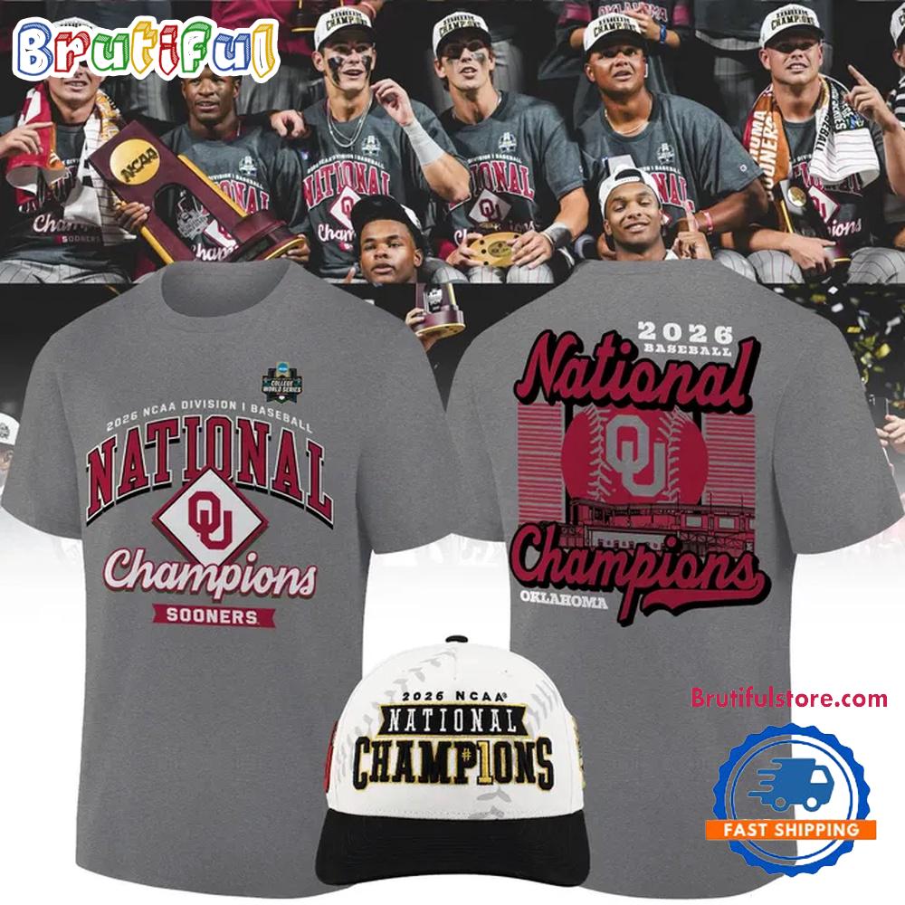 Oklahoma Sooners Fanatics 2026 NCAA Baseball Men’s College World Series Champions Schedule 3D Shirt