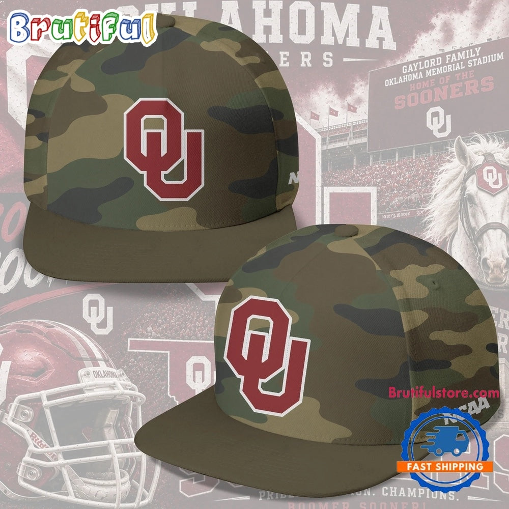 Oklahoma Sooners NCAA Field Ops Camo Snapback Cap