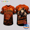 Oklahoma Sooners NCAA Haunted Night Halloween Baseball Jersey Shirt