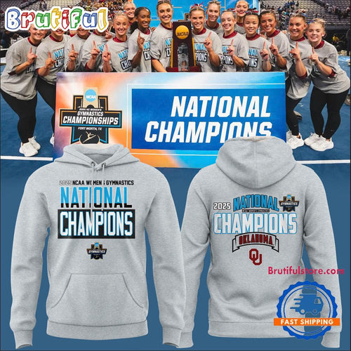 Oklahoma Sooners Women’s Gym 2025 Women’s Gymnastics National Champions Hoodie T-Shirt