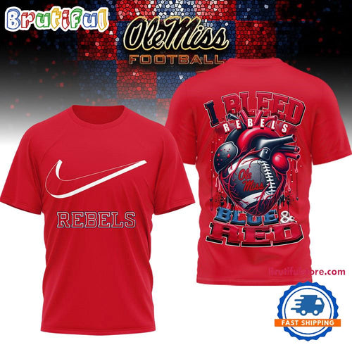 Ole Miss Rebels 2025 NCAA I Bleed Unisex 3D Shirt