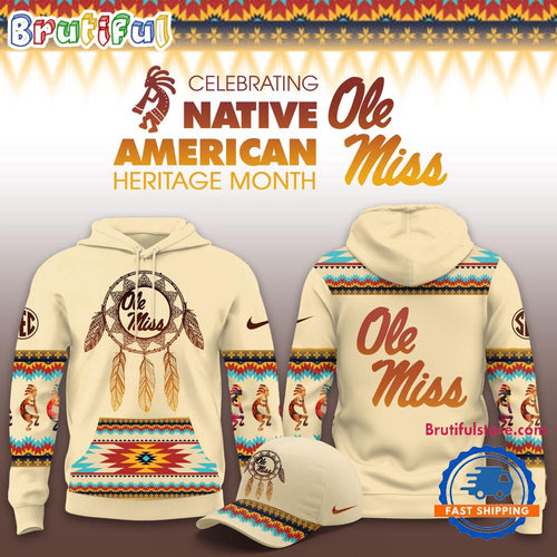 Ole Miss Rebels 2025 NCAA Native American Heritage Limited New Hoodie