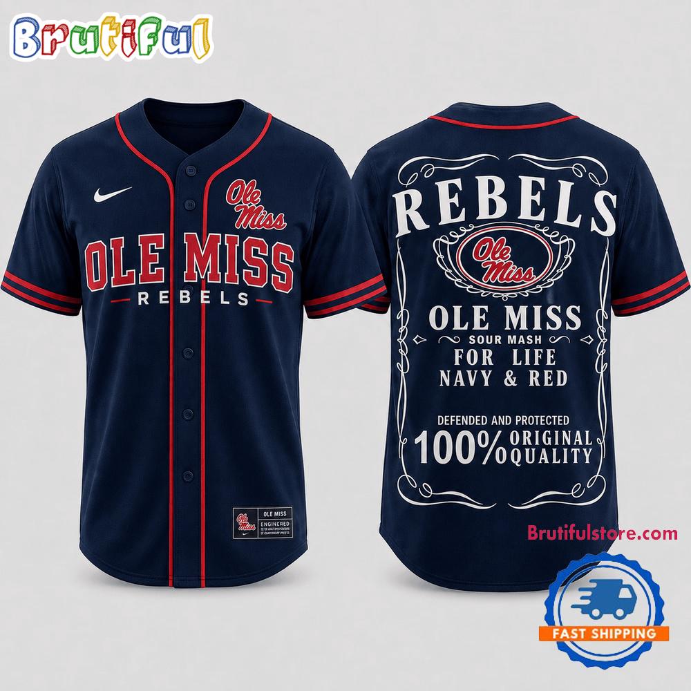 Ole Miss Rebels 2026 NCAA For Life Fan Pride Baseball Jersey Shirt
