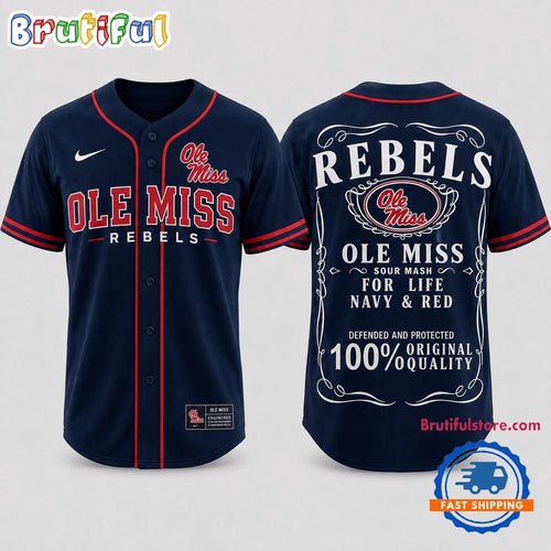 Ole Miss Rebels 2026 NCAA For Life Fan Pride Baseball Jersey Shirt