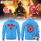 Ole Miss Rebels Baseball x Firefighter Appreciation Night Hoodie T-Shirt