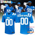 Ole Miss Rebels Custom Powder Blue Football Jersey