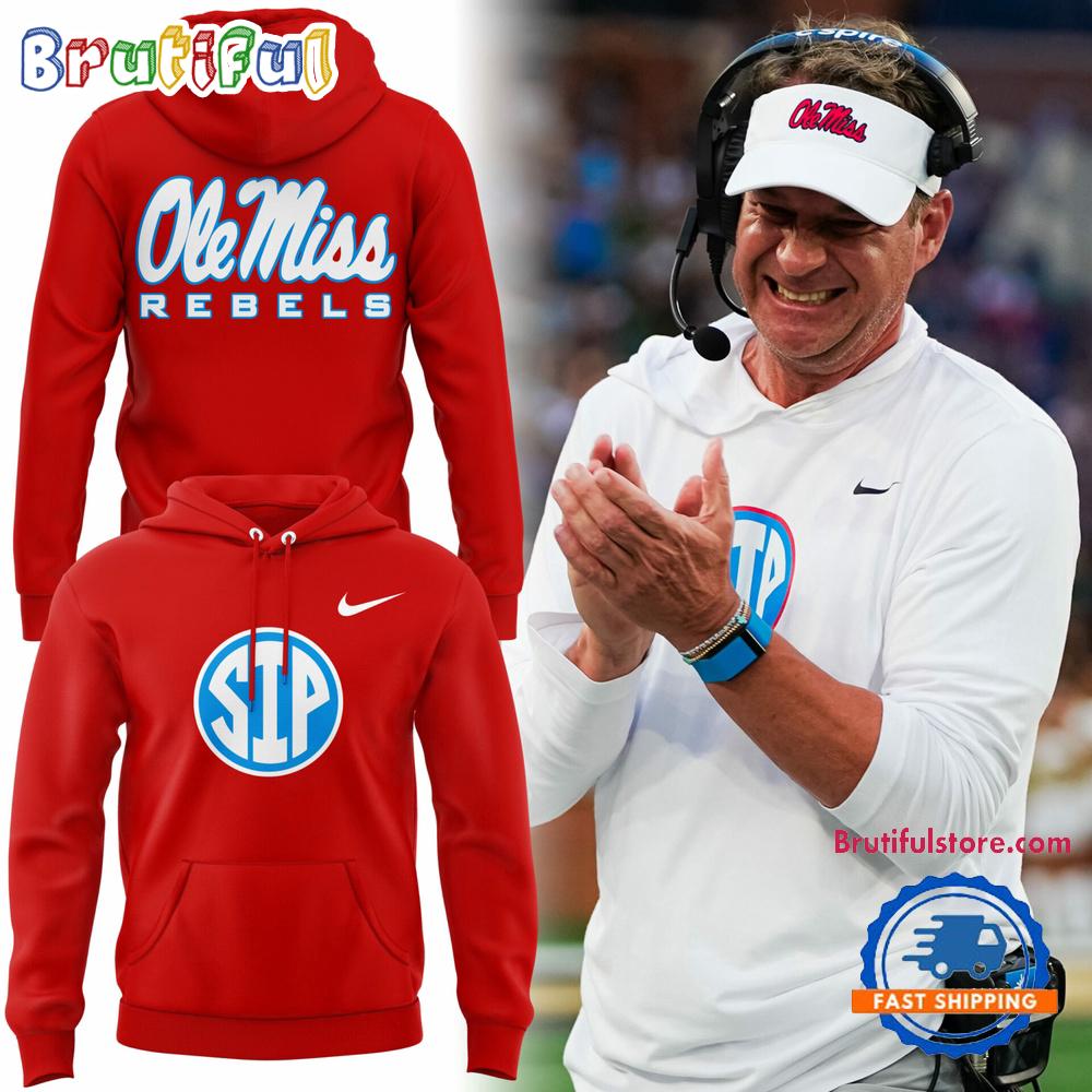 Ole Miss Rebels Lane Kiffin Come to the Sip Red Hoodie