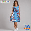 Ole Miss Rebels NCAA Sporty Floral Elegance Women’s Sleeveless Dress