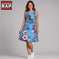 Ole Miss Rebels NCAA Sporty Floral Elegance Women’s Sleeveless Dress