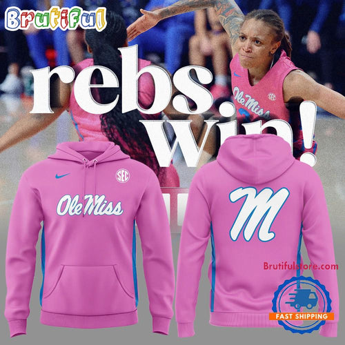 Ole Miss Rebels PINK Women’s Basketball Limited Edition 2025 Hoodie