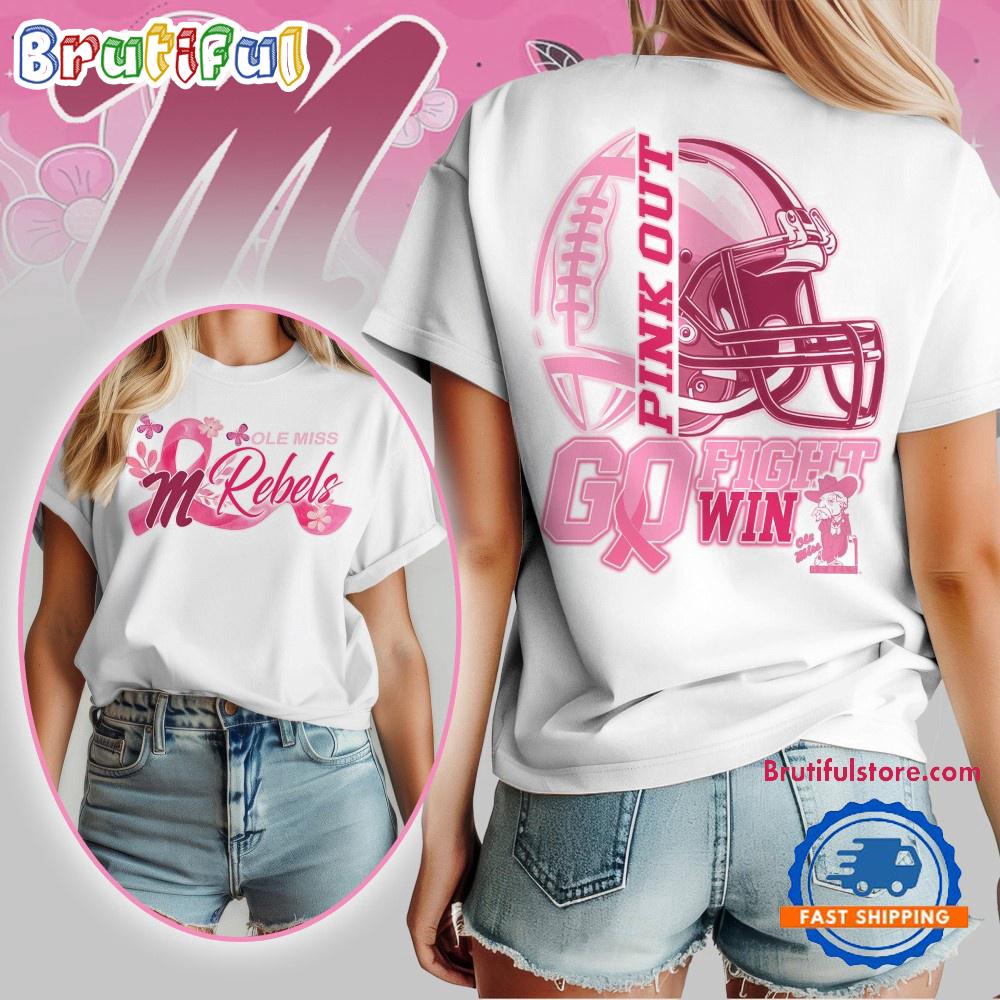 Ole Miss Rebels Tackle Breast Cancer New Design Unisex T Shirt