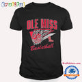 Ole Miss Rebels Throwback Basketball T Shirt